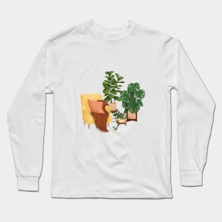 House Plants Illustration 30 Long Sleeve T-Shirt